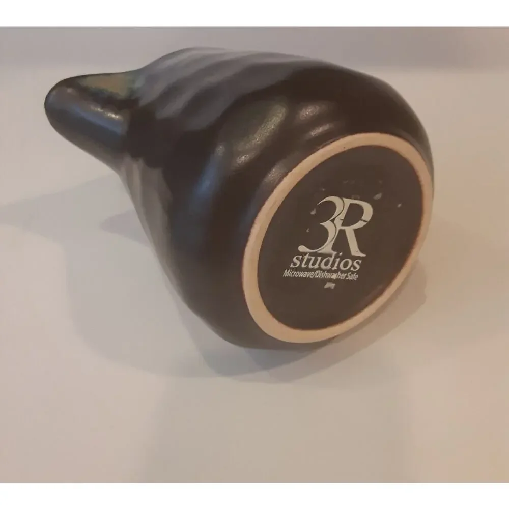 3R Studios Stoneware Creamer Masculine Earthy